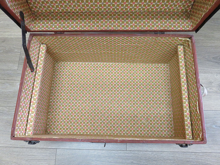 Vintage Red Travel Trunk