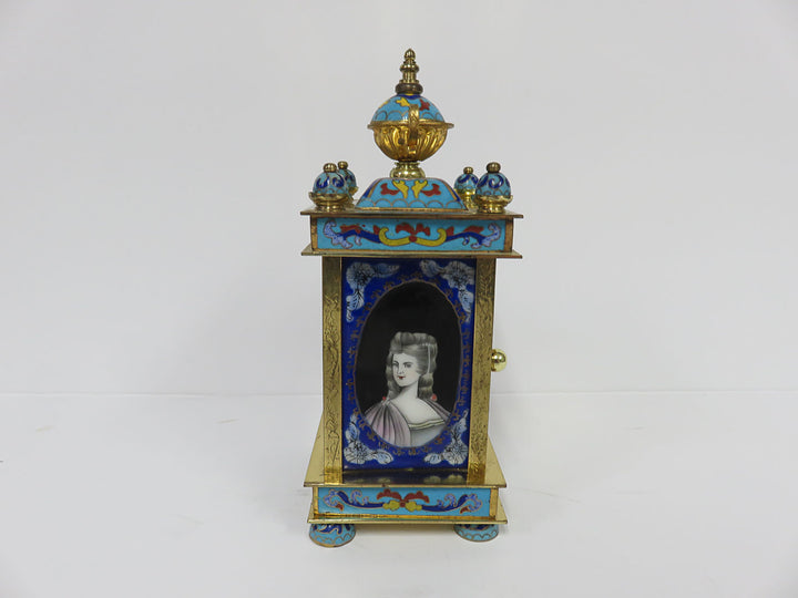 Cloisonne Enamel Mantle Clock