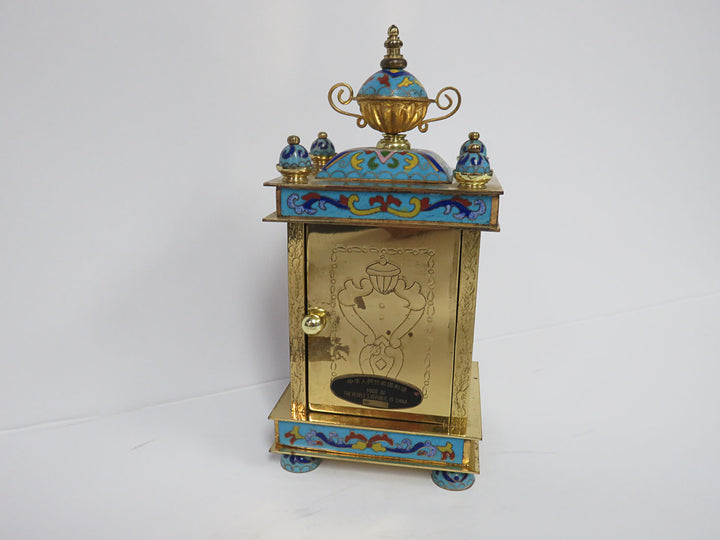 Cloisonne Enamel Mantle Clock