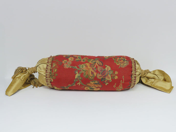 Arhaus Fringed Bolster Pillow
