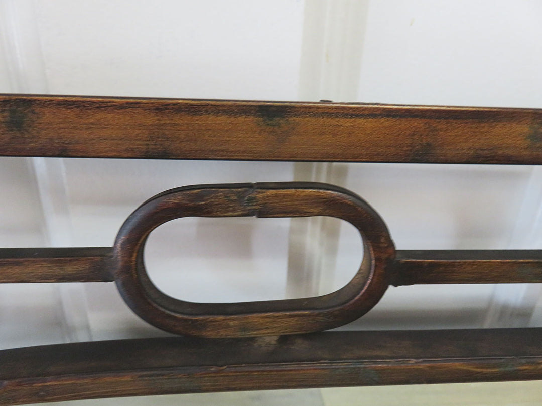 Openwork Scroll Design Beveled Mirror