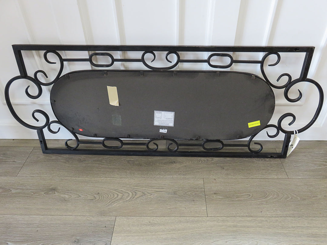 Openwork Scroll Design Beveled Mirror