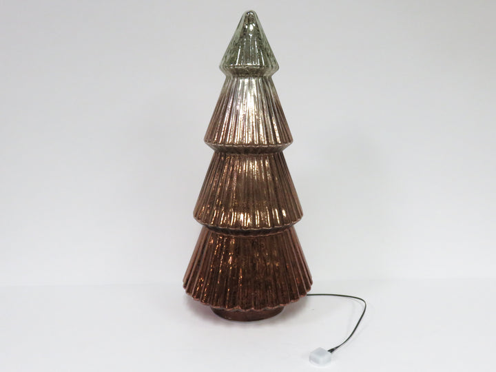 Mercury Glass Lighted Tree