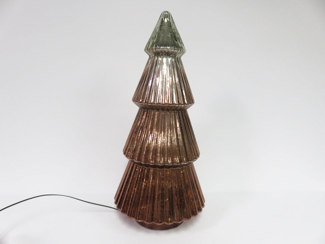 Mercury Glass Lighted Tree
