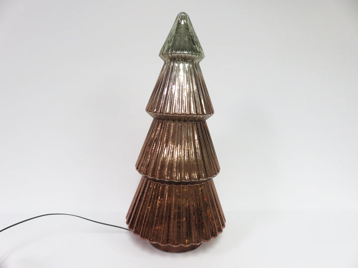 Mercury Glass Lighted Tree