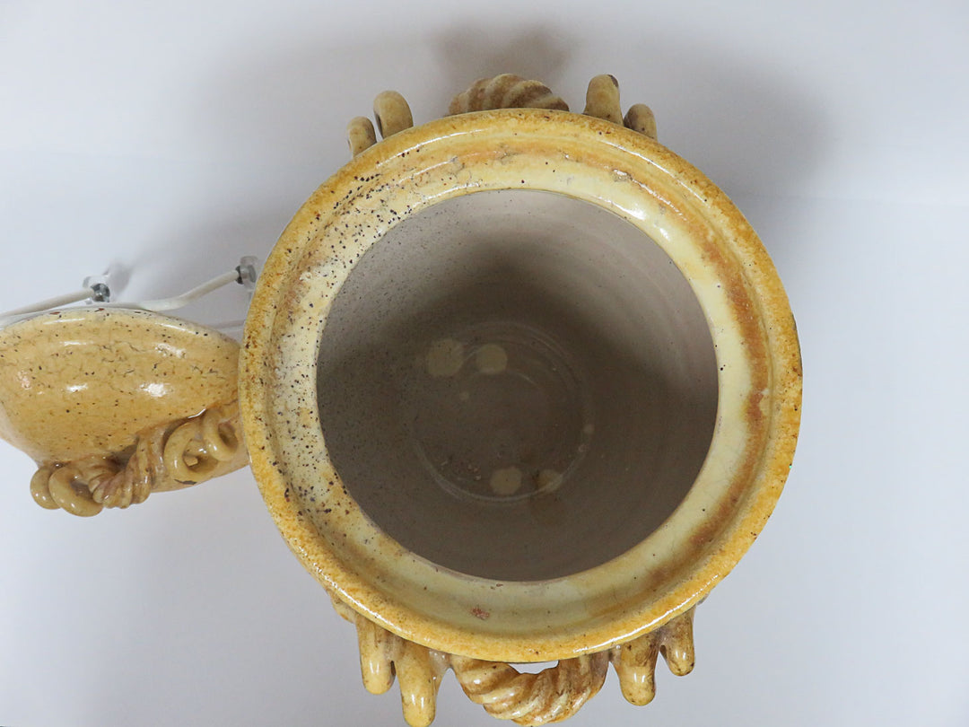 Distressed Covered Pot