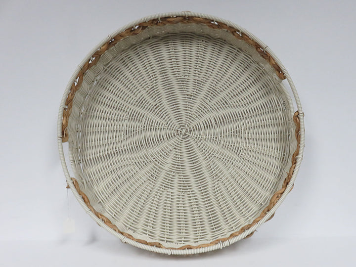 Round White Tray