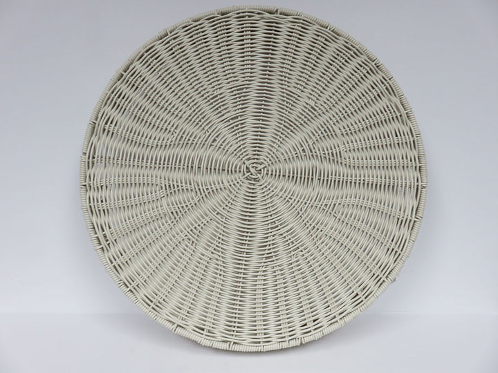 Round White Tray