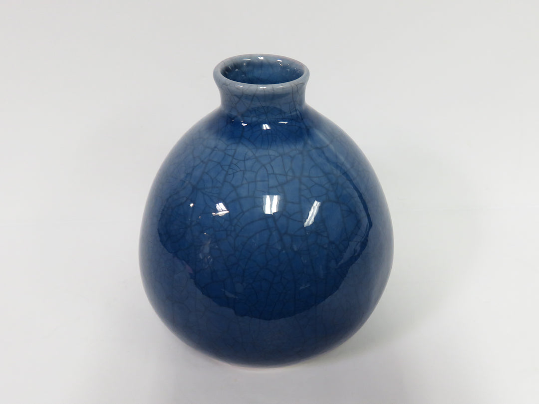 Crate & Barrel Blue Vase
