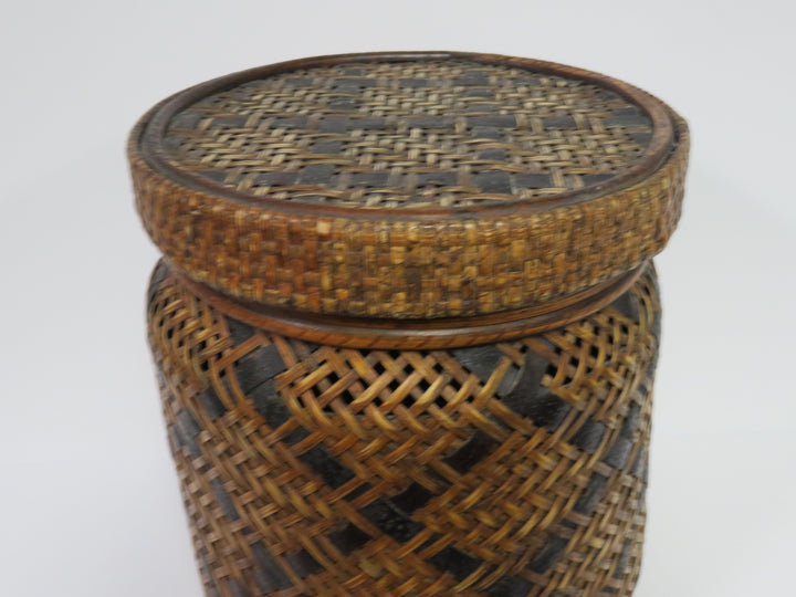 Global Views Lidded Woven Basket