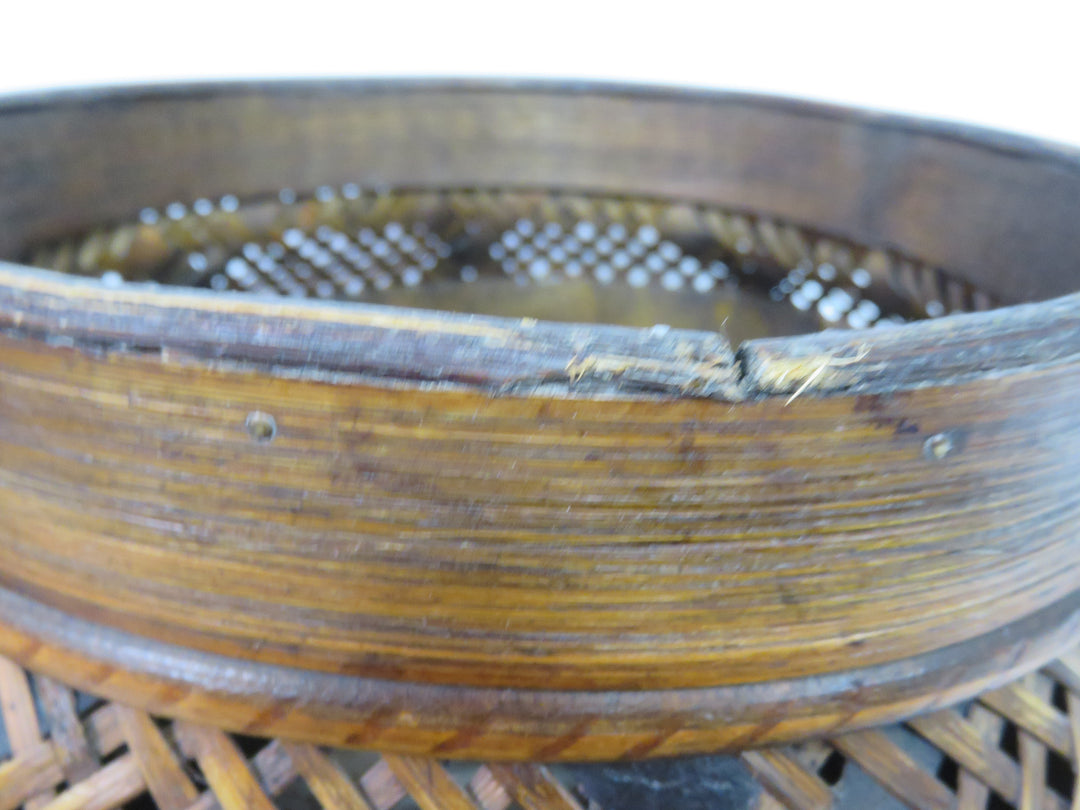 Global Views Lidded Woven Basket