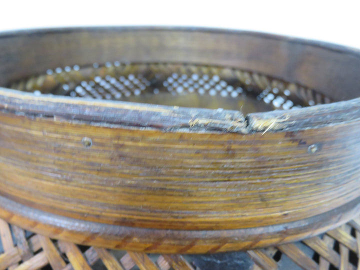 Global Views Lidded Woven Basket
