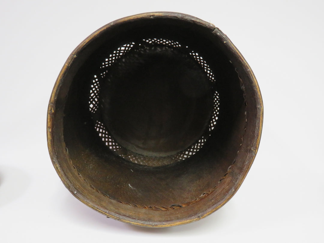 Global Views Lidded Woven Basket