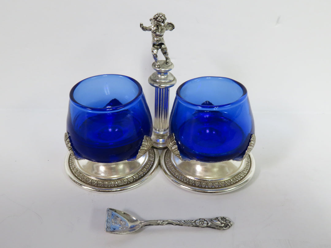 Double Salt Cellar & Spoon