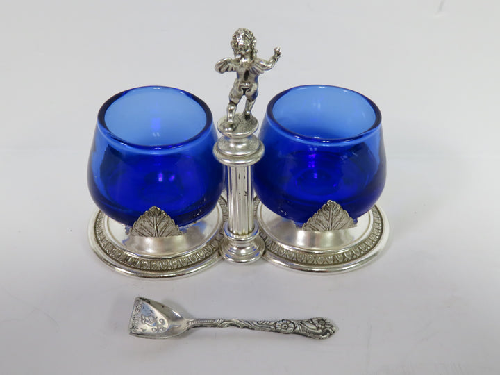 Double Salt Cellar & Spoon