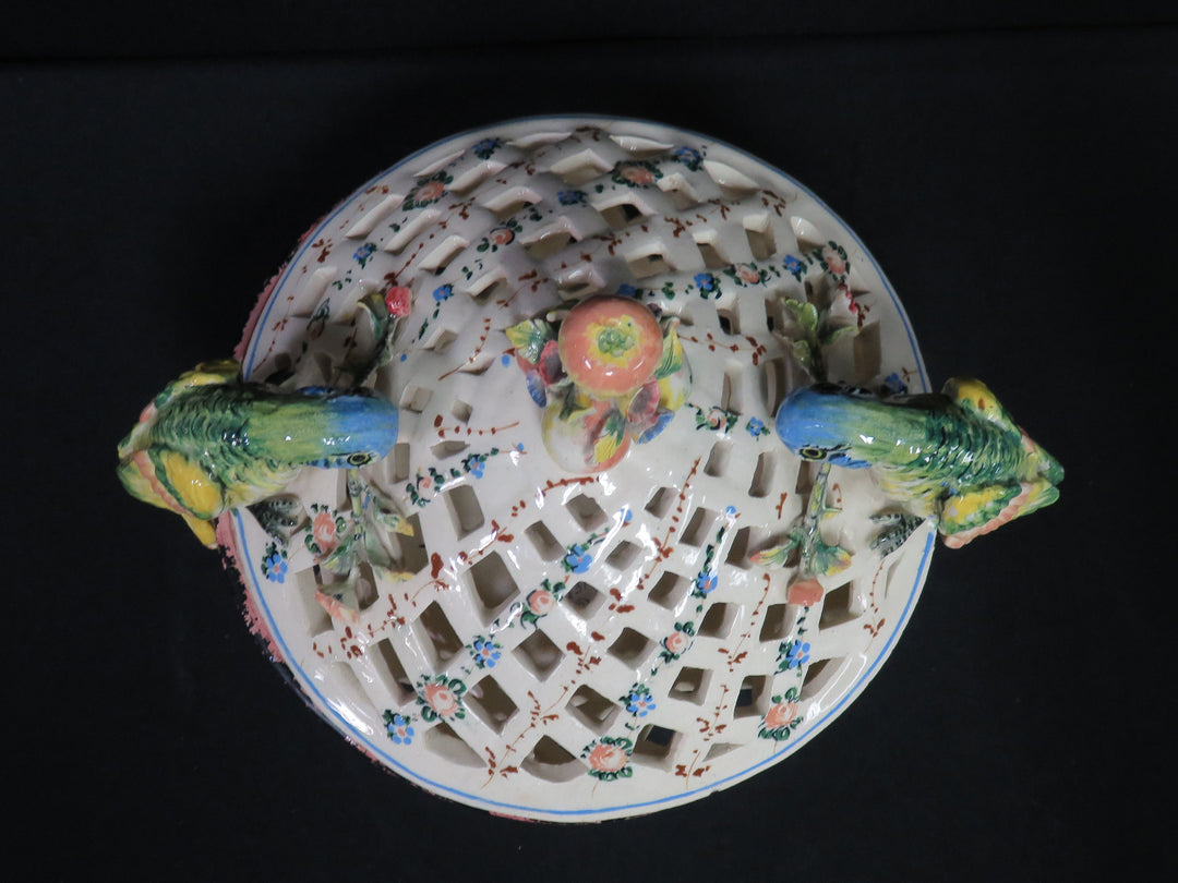 Italian Bowl with Parrots
