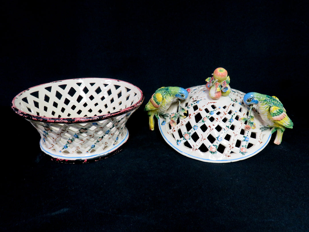 Italian Bowl with Parrots