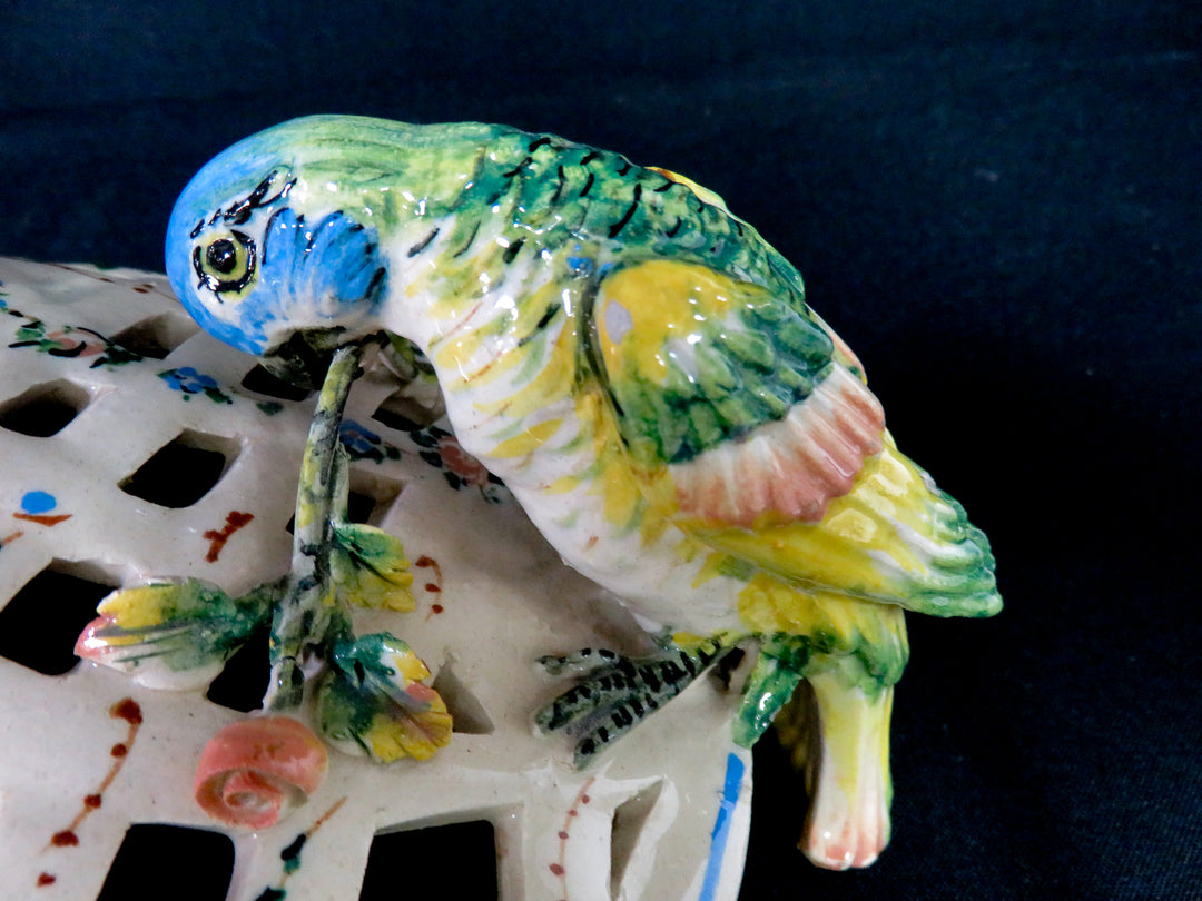 Italian Bowl with Parrots