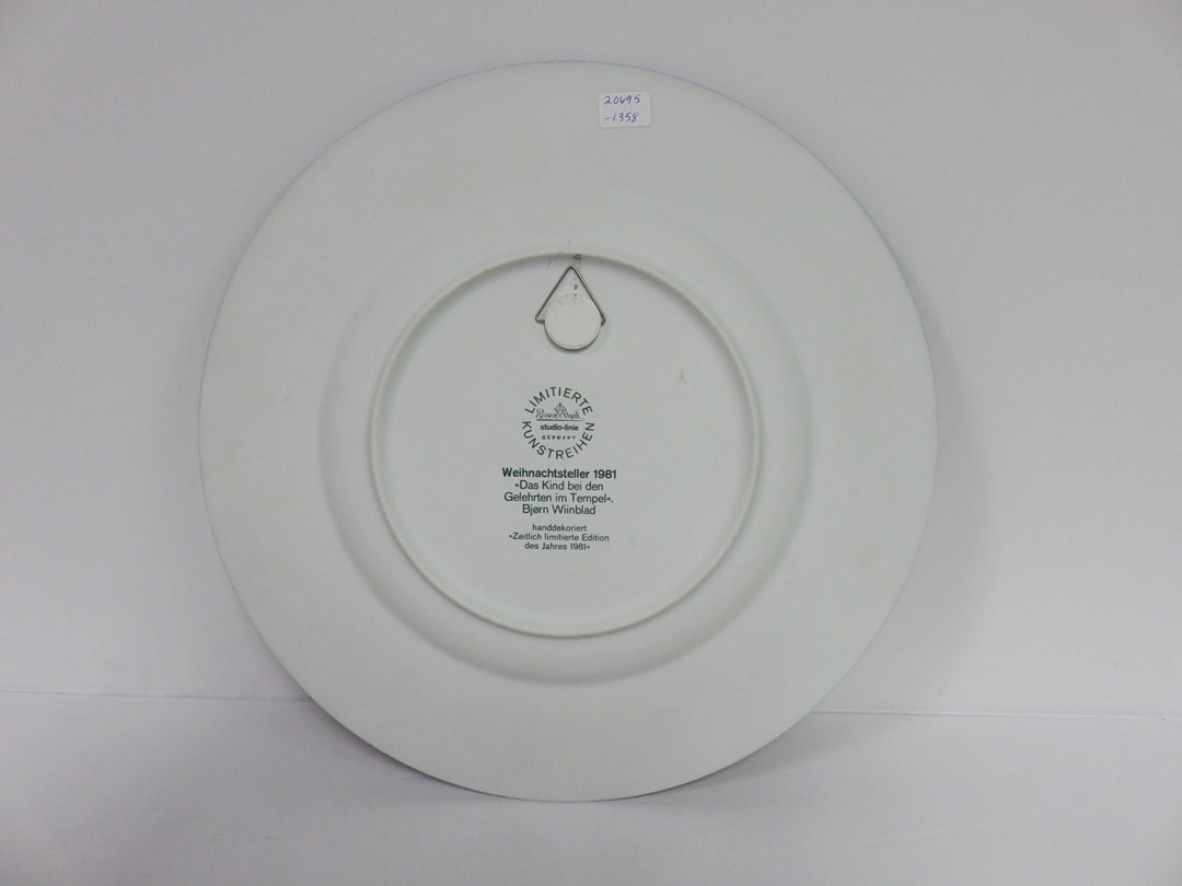 Rosenthal Christmas Decorative Plate