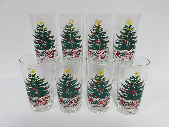 Vintage Christmas Highball Tumblers