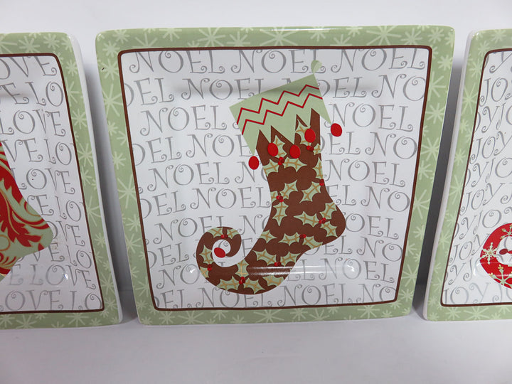 Christmas Stockings Appetizer Plates