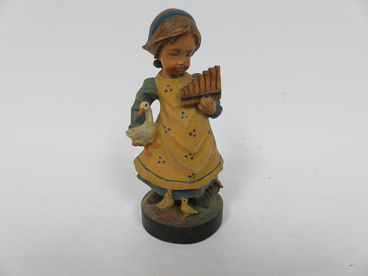 Wooden Girl Figurine