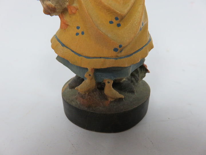 Wooden Girl Figurine