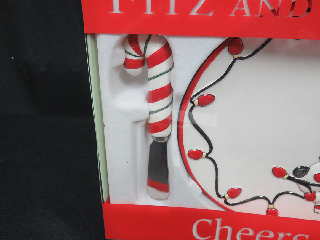 Fitz & Floyd Christmas Plate & Spreader