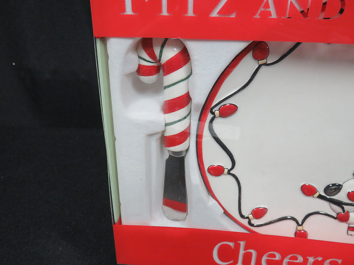 Fitz & Floyd Christmas Plate & Spreader