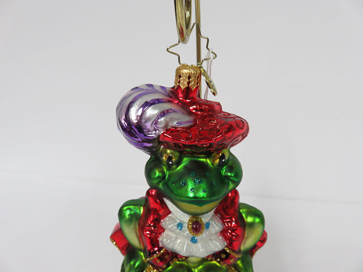 Christopher Radko Prince Ribbit Ornament