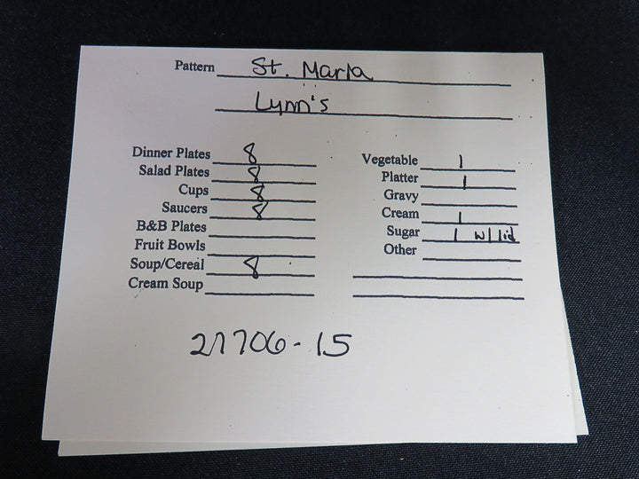Lynn's "St. Maria" Christmas China