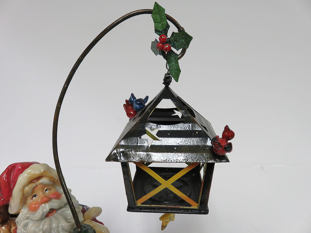 Santa with Lantern Votive