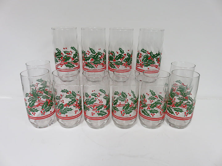 Libbey Christmas Highball Glasses
