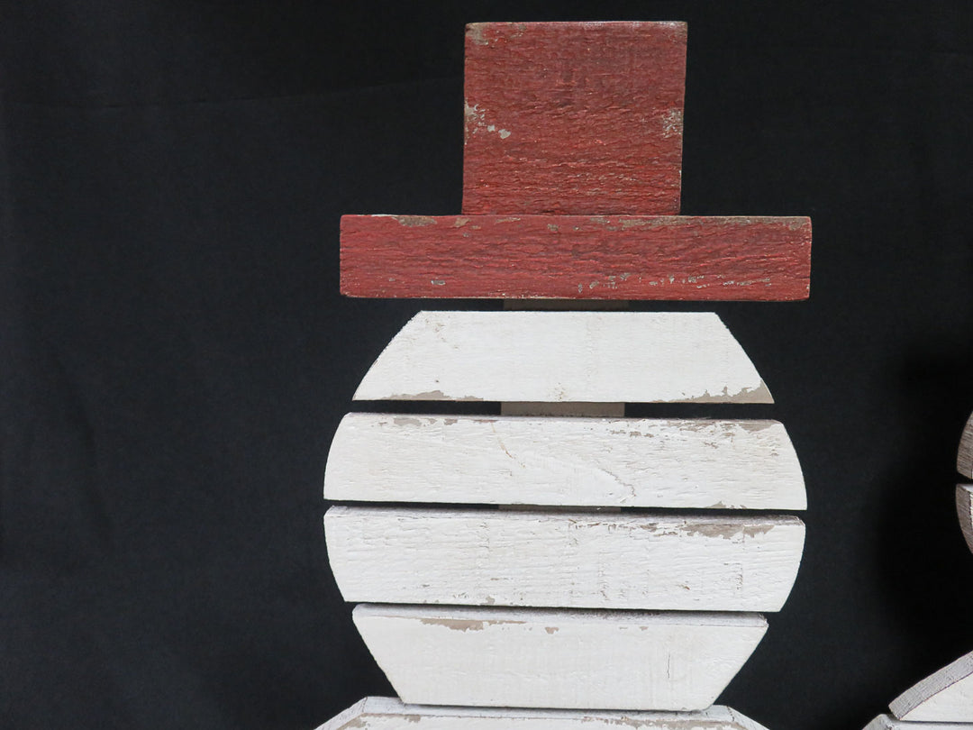 Wood Slat Snowmen