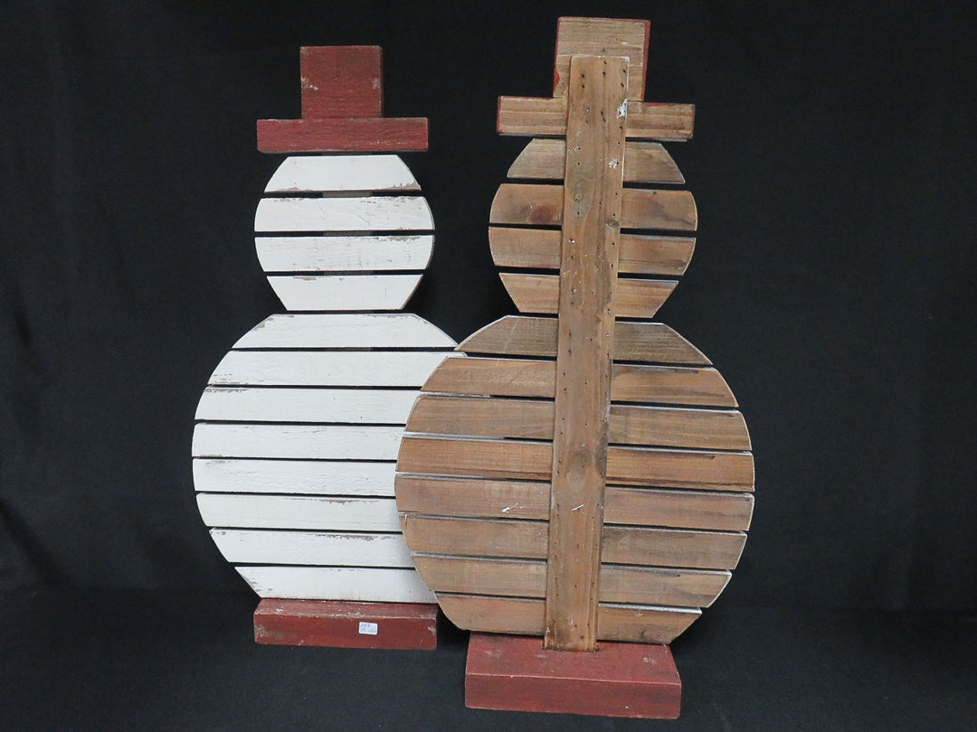 Wood Slat Snowmen