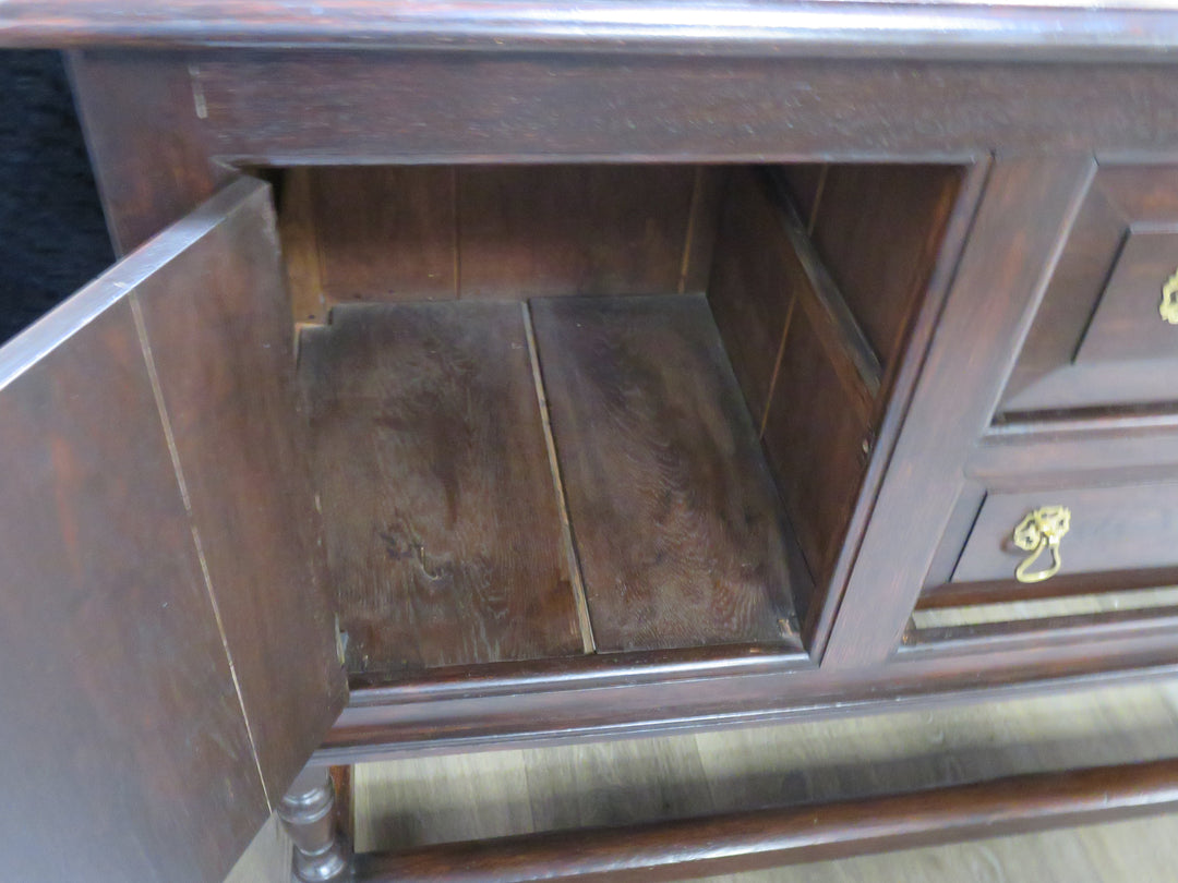 Dark Wood Buffet Cabinet