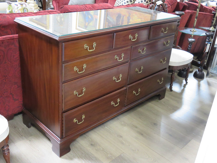 Nine Drawer Mahogany Dresser