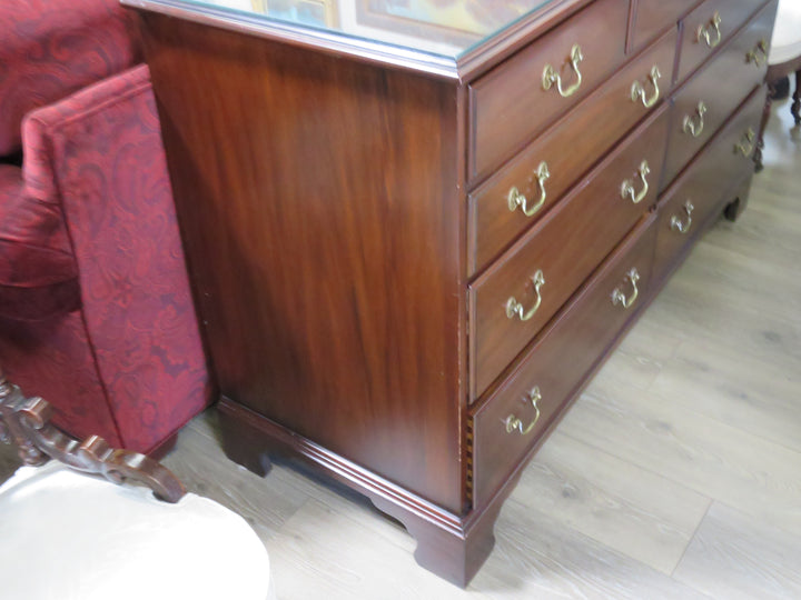 Nine Drawer Mahogany Dresser