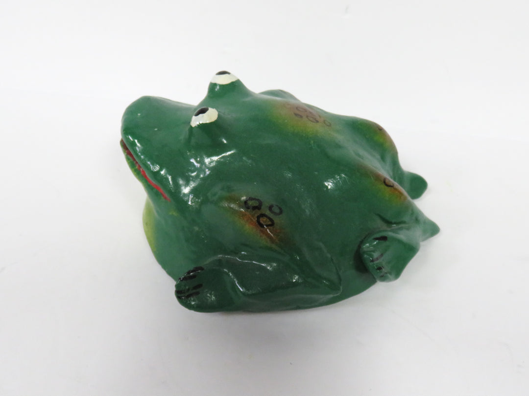 Painted Frog Figurine