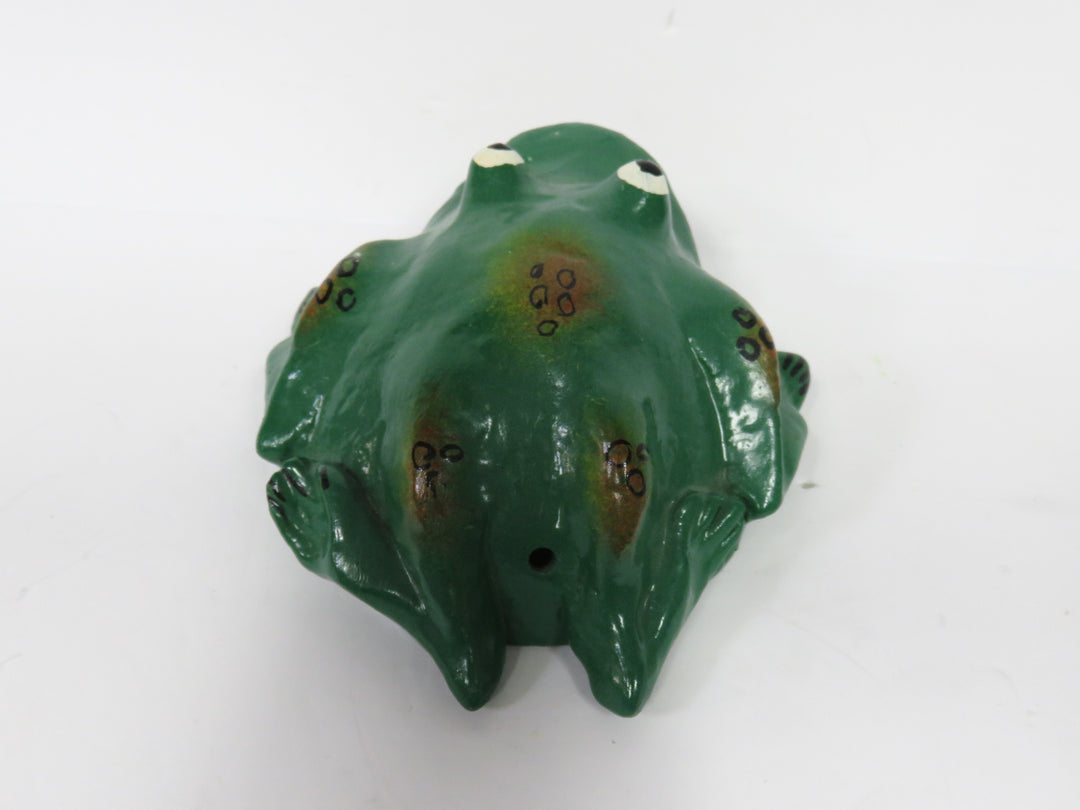Painted Frog Figurine