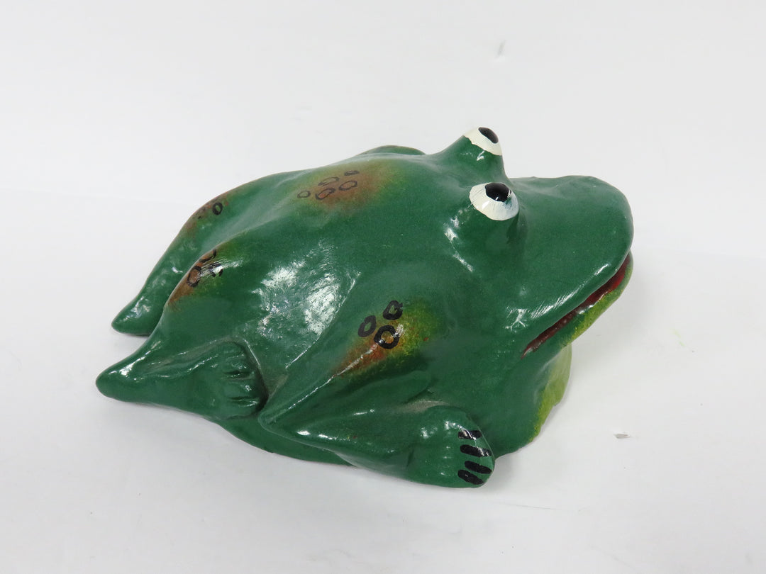 Painted Frog Figurine