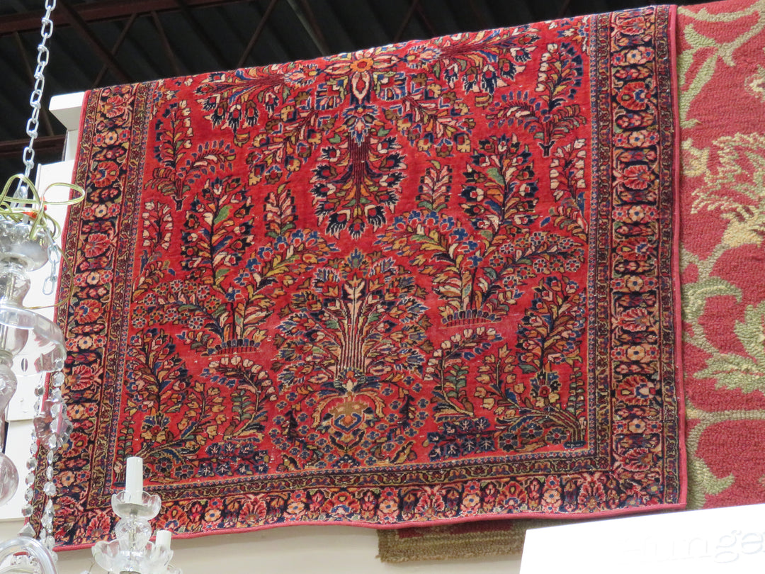 Red Sarouk Area Rug