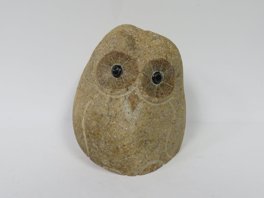 Stone Owl Figurine