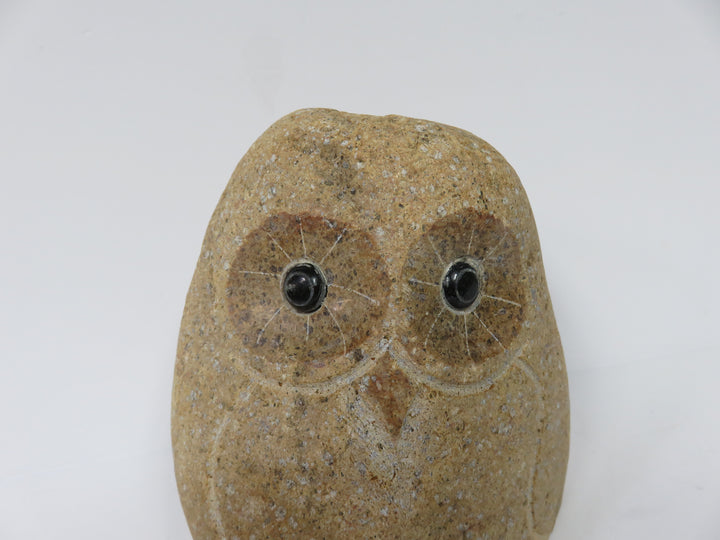 Stone Owl Figurine