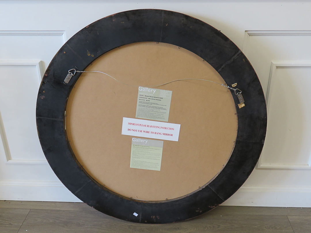 Round Beveled Mirror