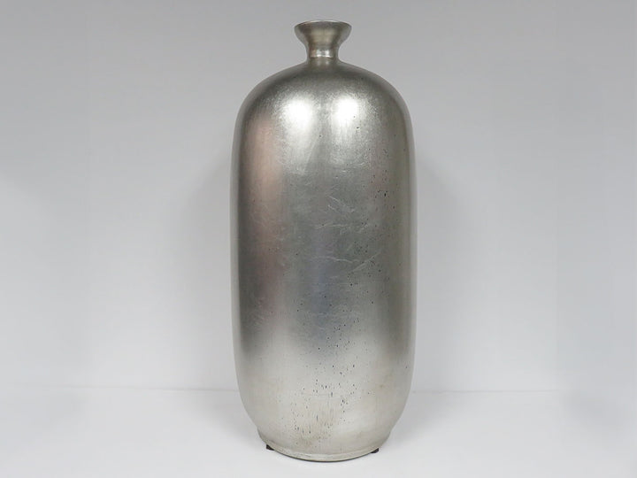 Silver Art Deco Floor Vase