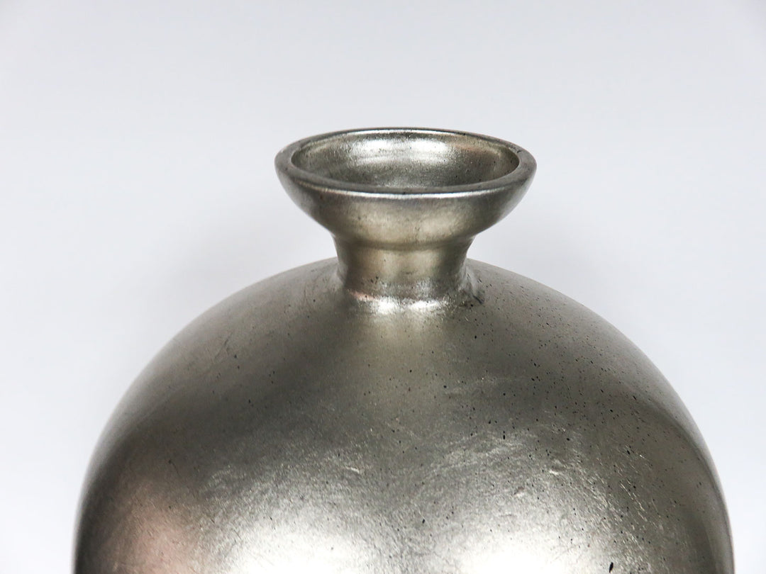 Silver Art Deco Floor Vase