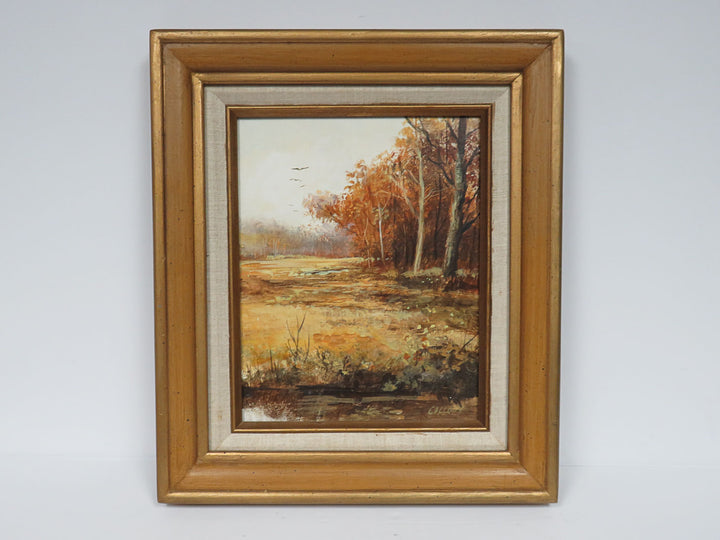 Autumn Scene Acrylic Painting