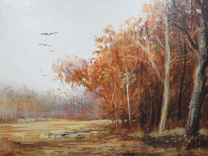 Autumn Scene Acrylic Painting