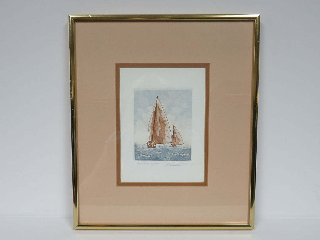 Sailboat Etching